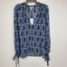 Women's Derek Lam IO Crosby Intermix Silk Paisley Tunic Blouse Size 8 NEW 375