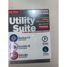 Vintage McAfee Staples 5 In 1 Combo Utility Suite Windows PC NEW SEALED 1999