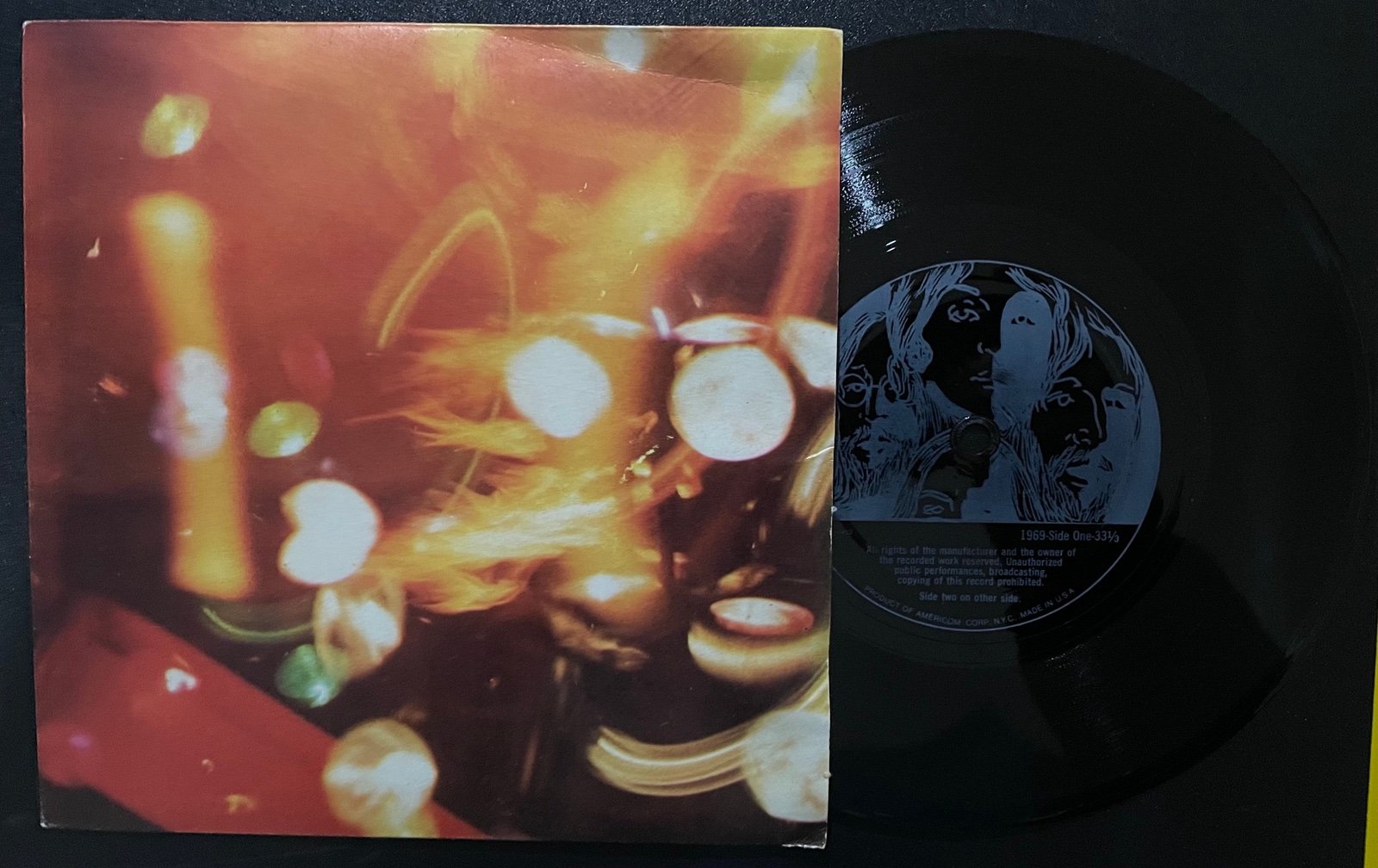 BEATLES Christmas Record Fan Club 1969 Flexi Disc in picture sleeve ORIGINAL