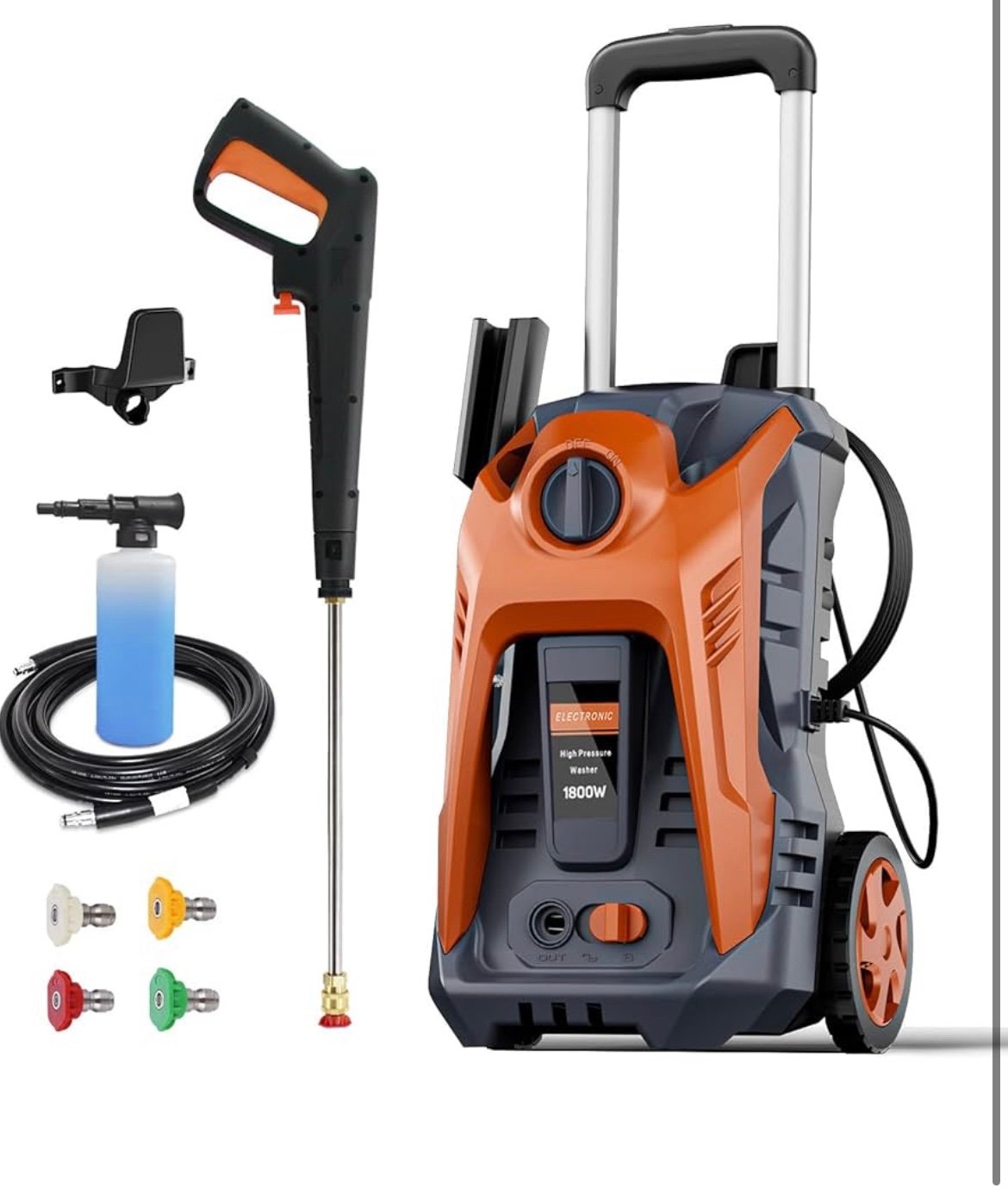 Electric Power Washer 4000 PSI Max 3.5 GPM Pressure Washer with 25FT Hose, 4 Qui