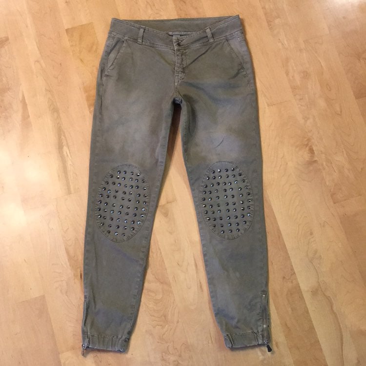 UP JEANS PEPY Jogger Spike Stud Knee Patches 28