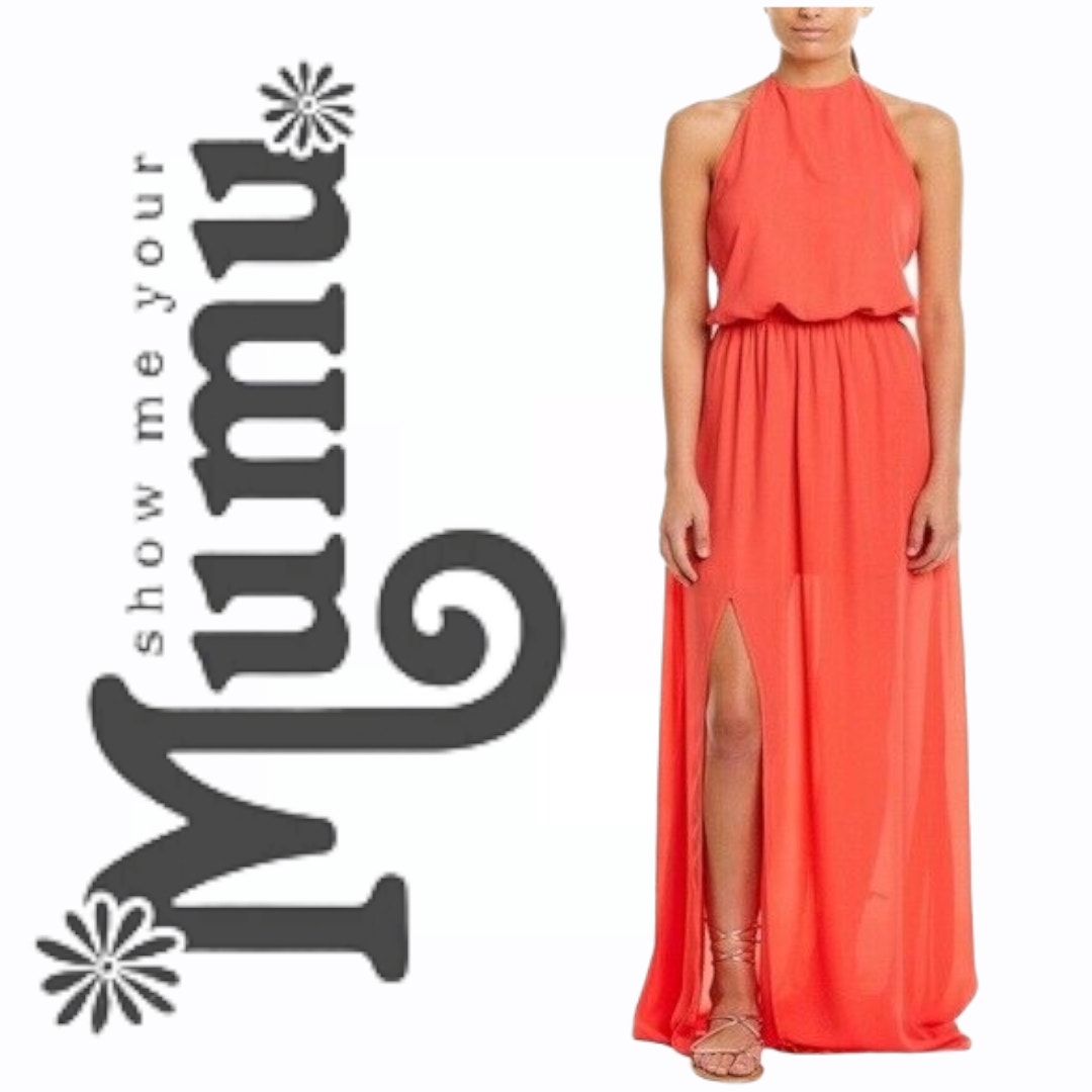 NWOT Show Me Your MuMu Heather Halter Dress