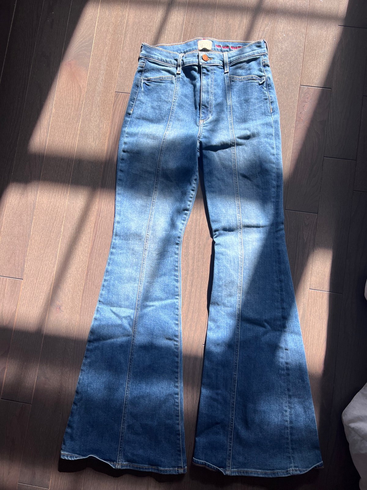 Alice and Olivia Wide Leg High Waisted Jeans