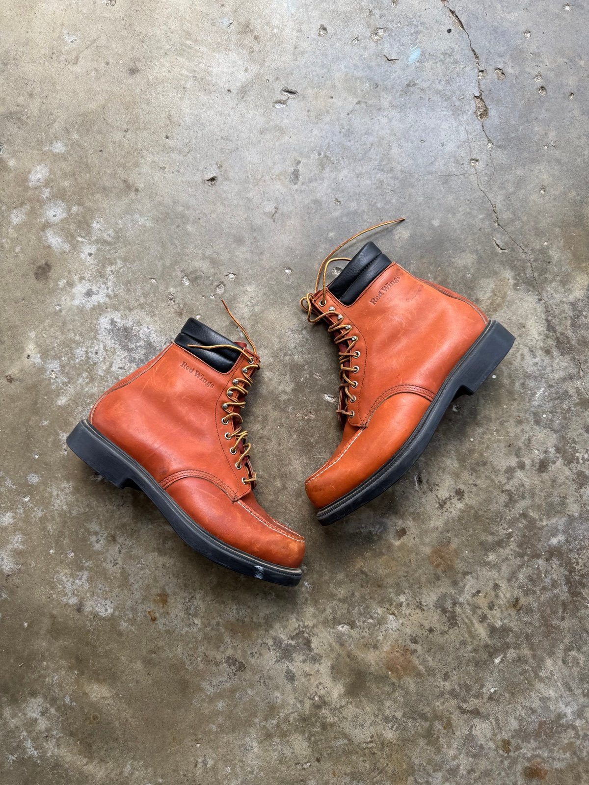 NWOT Vintage 90s Redwings Steel Toe Boots