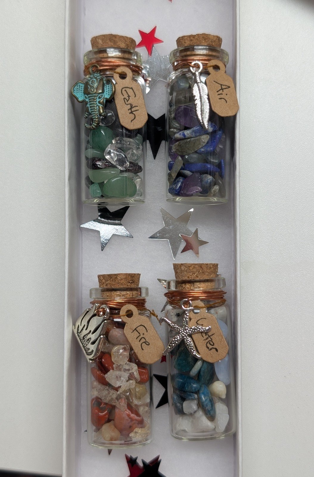 Elemental Crystal Bottles