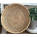Vintage Handmade Pine Needle Straw Woven Round Spiral Basket Native American