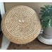 Vintage Handmade Pine Needle Straw Woven Round Spiral Basket Native American