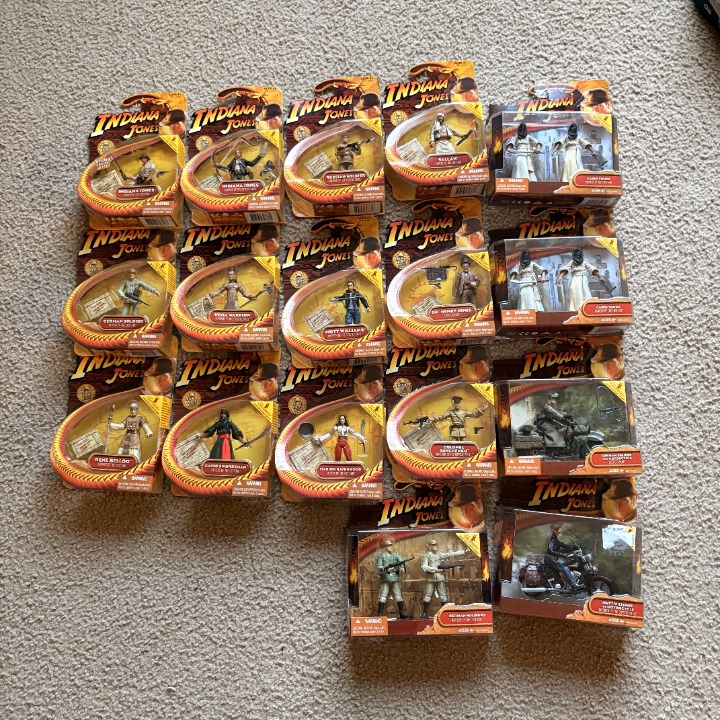 Indiana Jones hasbro 2008 action figures lot