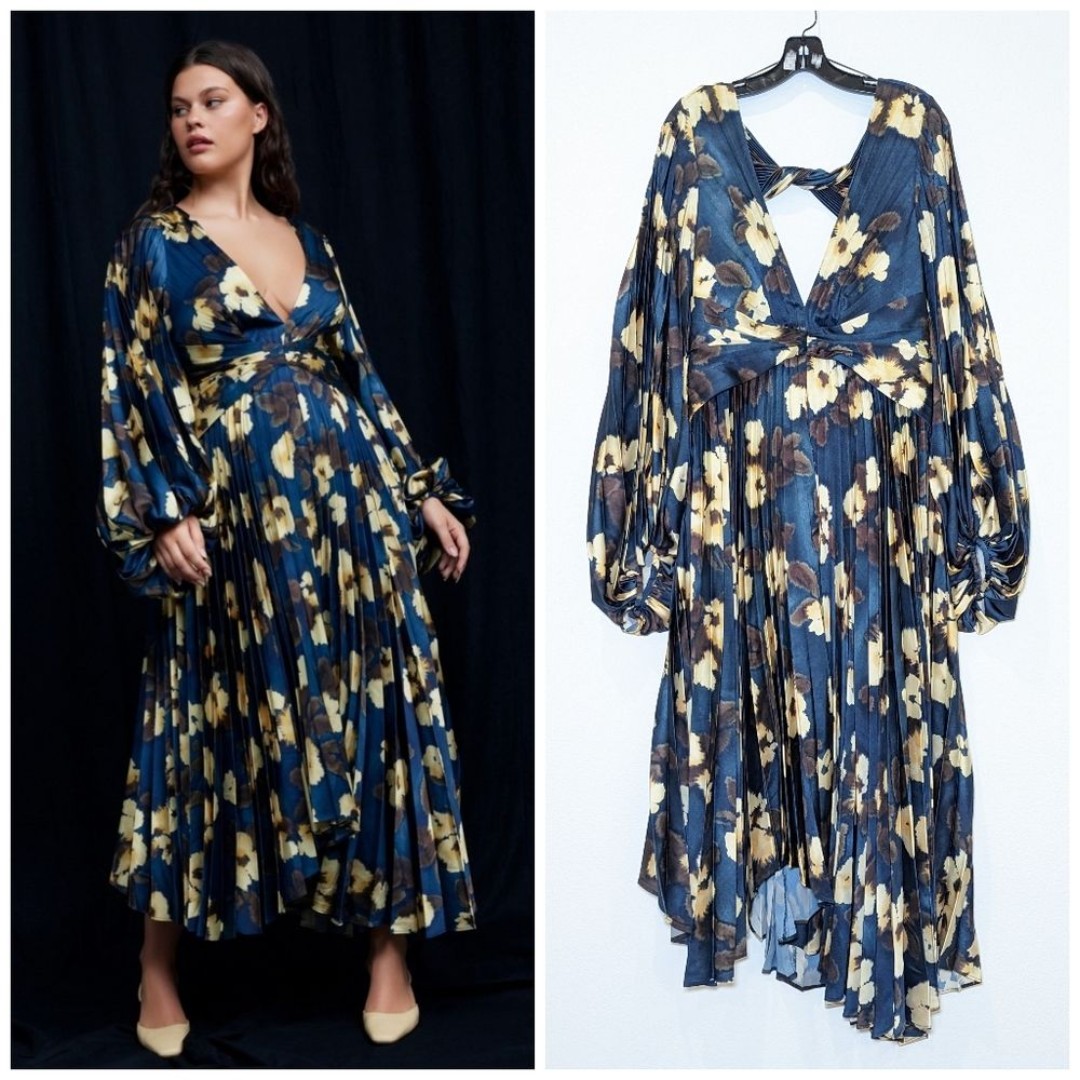 NWT Acler Palms Midi Dress in Floral Post Print