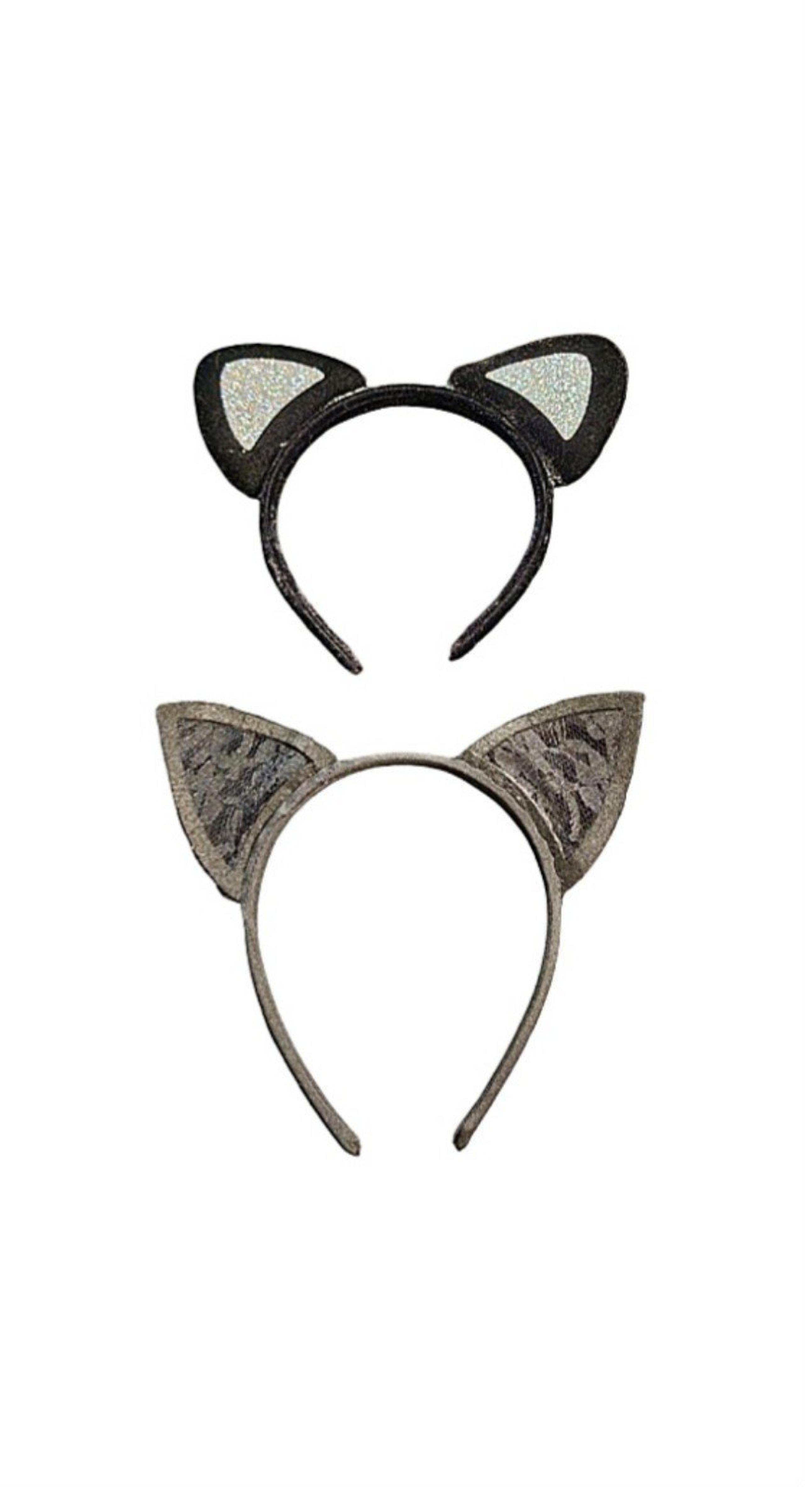 Two sets of cat ear headbands