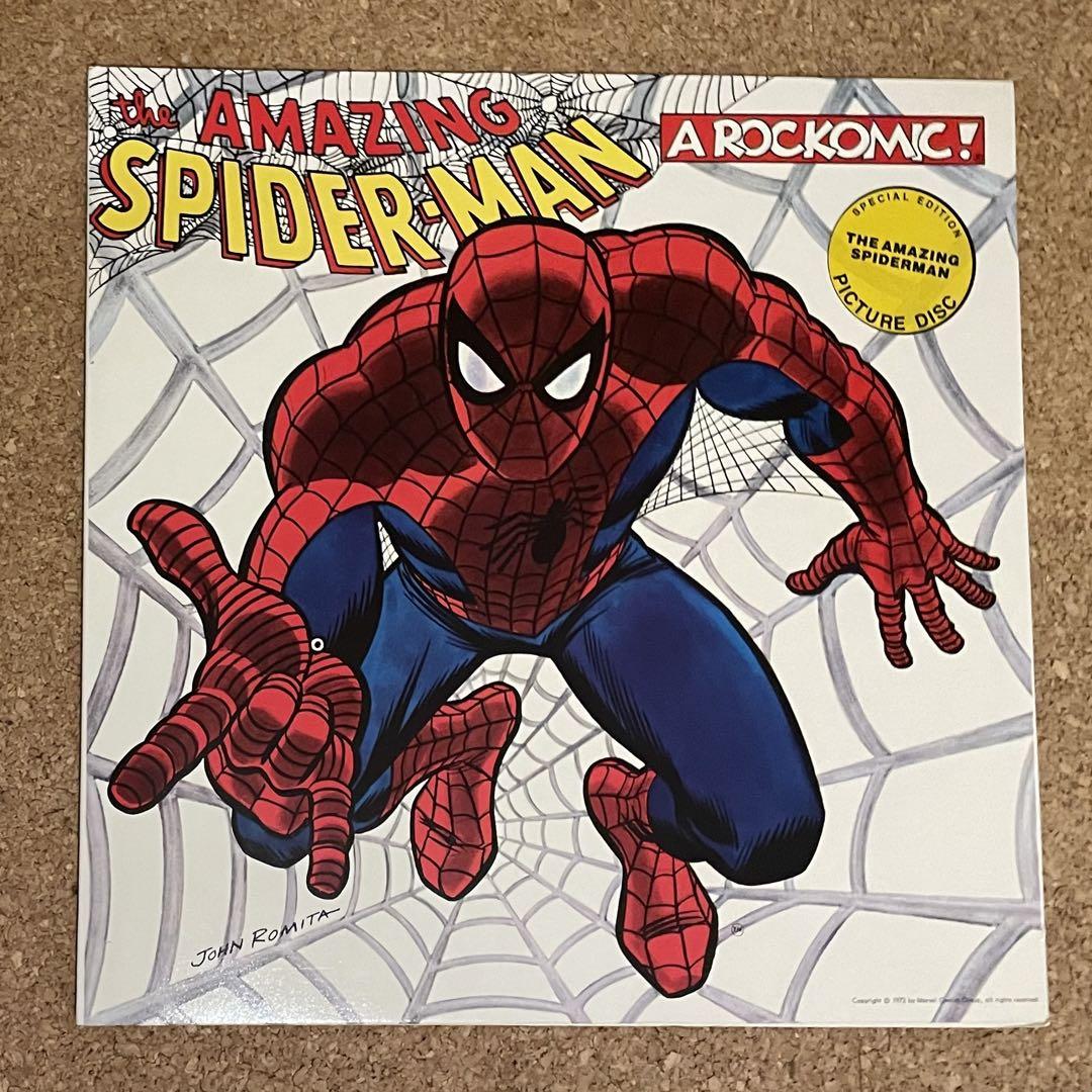 未使用The Amazing Spider-Man PICTURE record Unused The Amazing Spider-Man PICTURE record