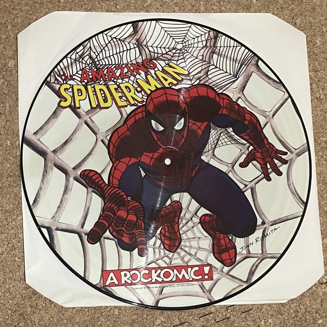 未使用The Amazing Spider-Man PICTURE record Unused The Amazing Spider-Man PICTURE record