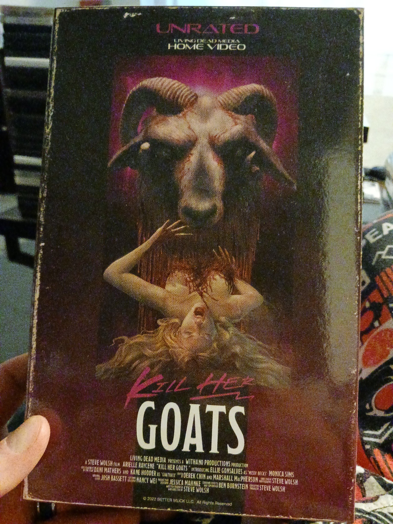 Kill Her Goats rare OOP Book Box VHS autographed card inserts