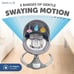 Electric Motorized Infant Swing, Bluetooth Music, Remote (2024 Model, Gray)