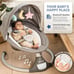 Electric Motorized Infant Swing, Bluetooth Music, Remote (2024 Model, Gray)