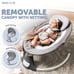 Electric Motorized Infant Swing, Bluetooth Music, Remote (2024 Model, Gray)
