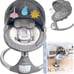 Electric Motorized Infant Swing, Bluetooth Music, Remote (2024 Model, Gray)