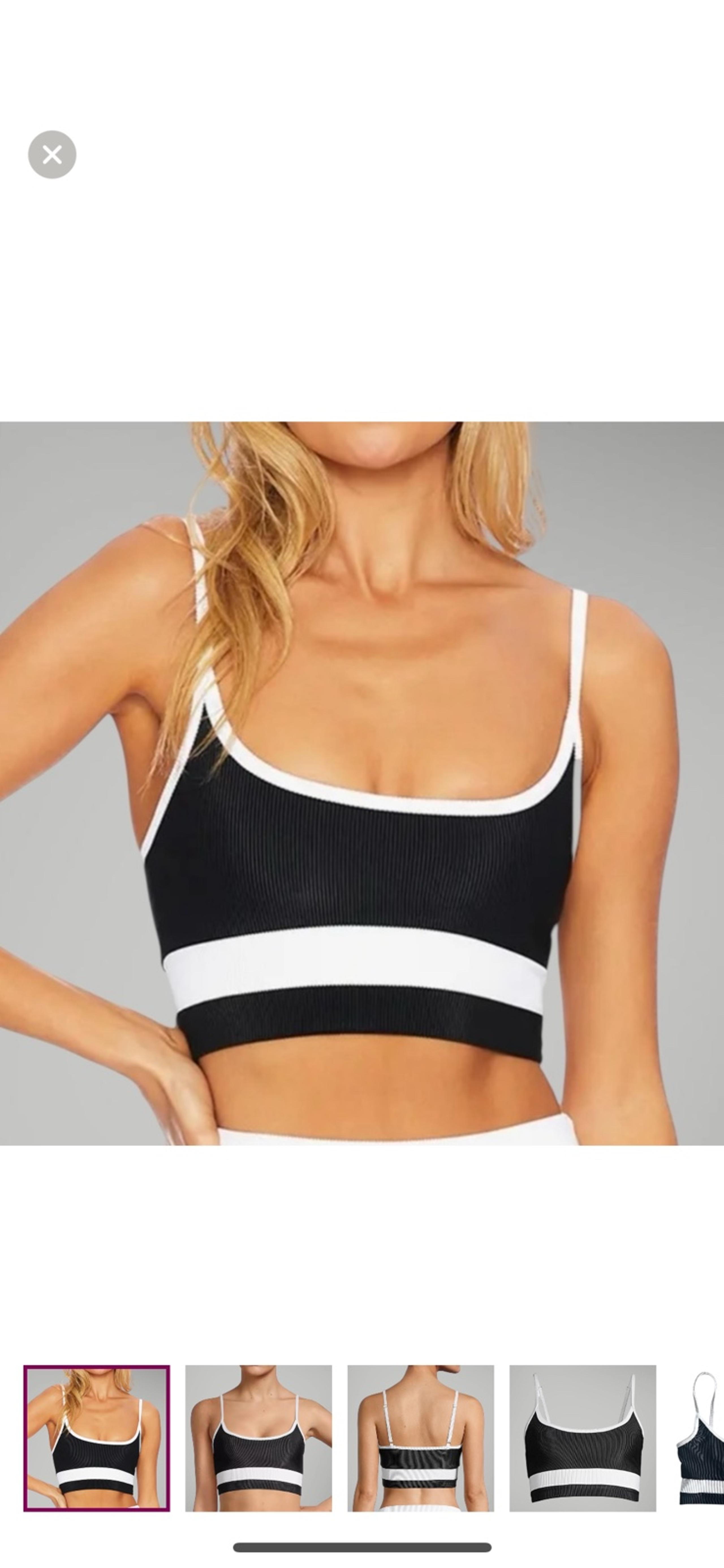 NWOT Beach Riot Eva Two-Tone Tankini Top