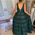 Mac DUGGAL Elegant Green Evening Gown new with tag out of stock size 2