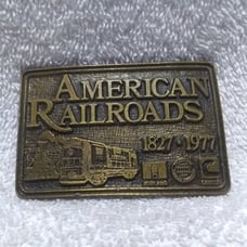 American Railroads 1927-1977 Buckle Canton Midland American Railroad Vintage