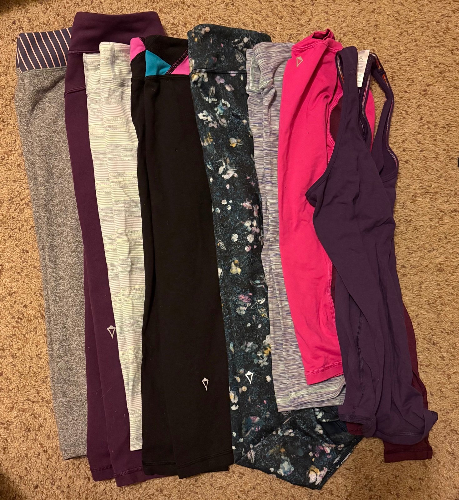 Lot of kid lululemon clothes