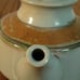Iron Mountain Stonewear Whispering Pines teapot with lid