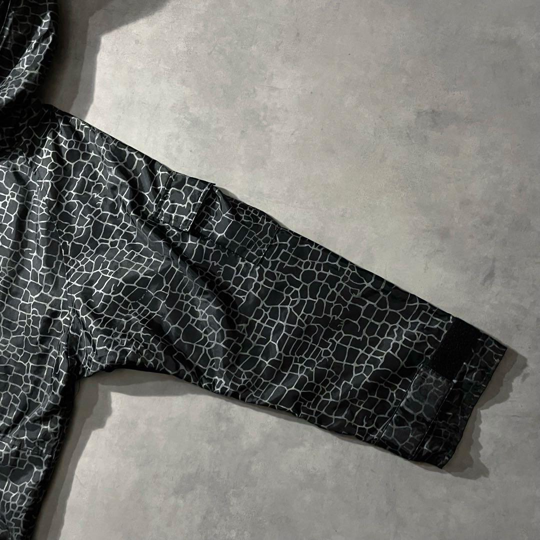 90s Spider Web Reflector Nylon Hoodie Rare