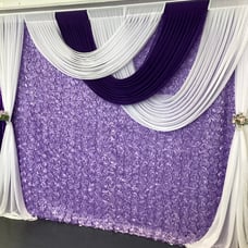 Wedding decorations , Backdrop set, white and Lavender party decorations