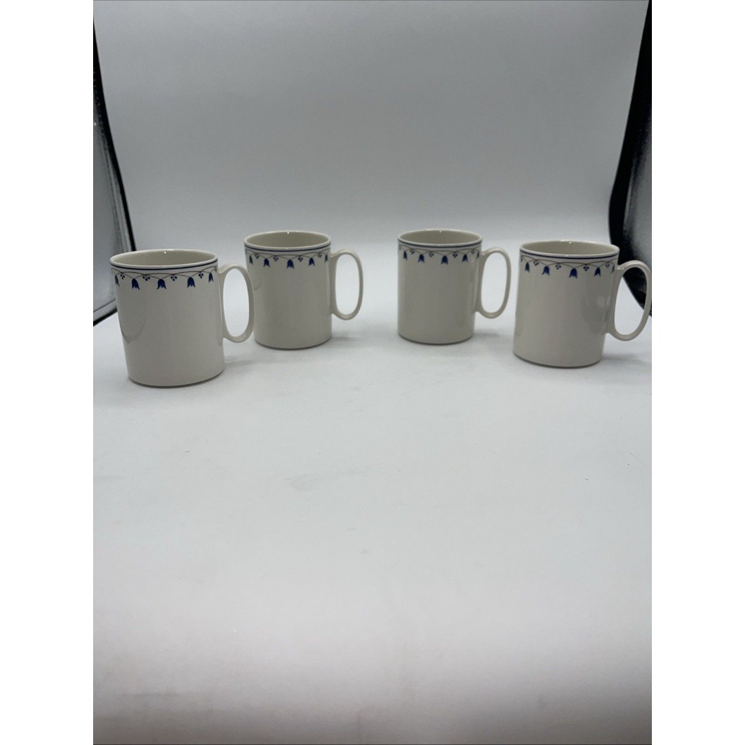 Villeroy & Boch Salzburg Coffee Cups Set Of 4 Luxembourg 4”” Tall