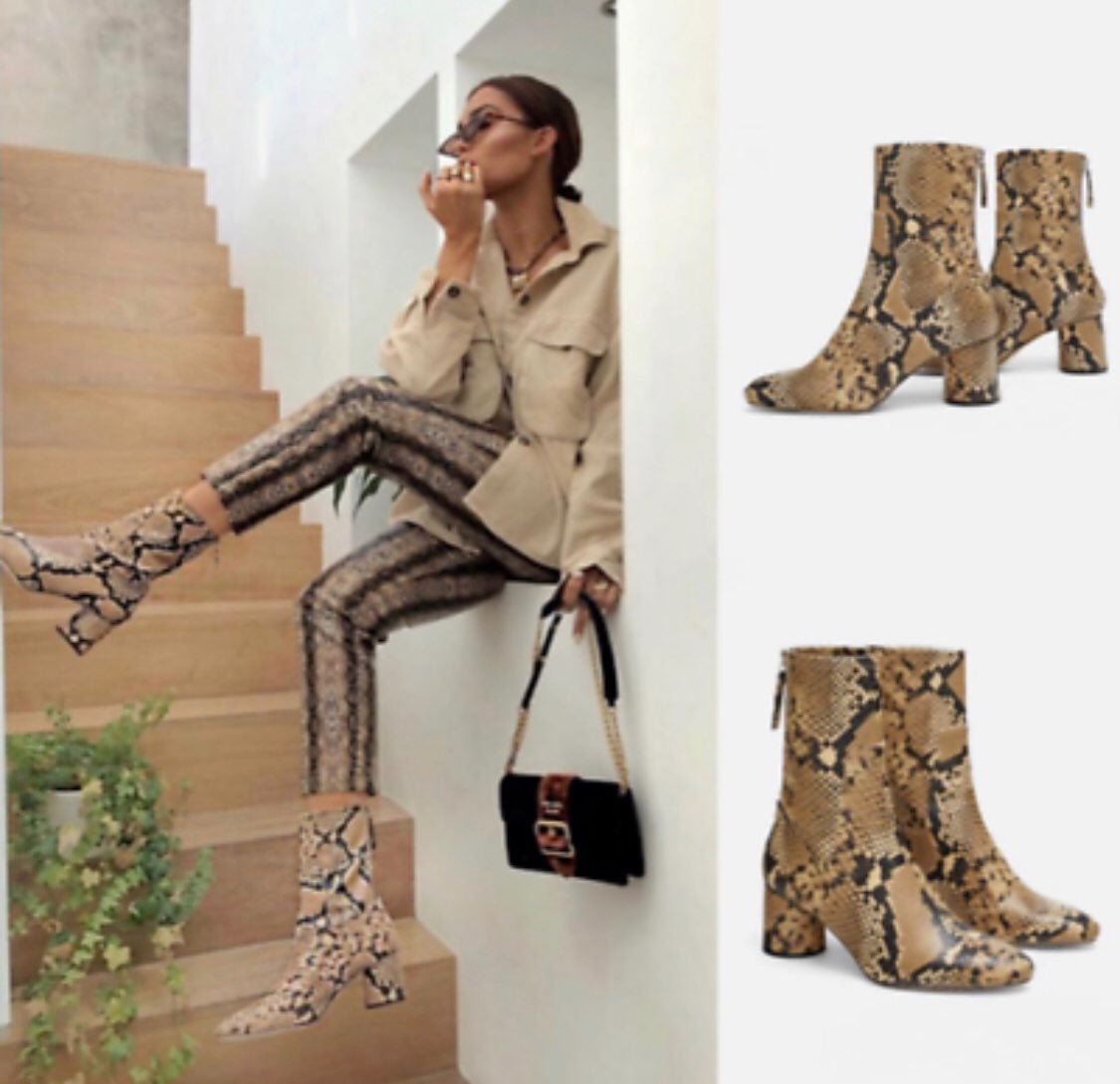 ZARA Snake Boots for Women Mercari