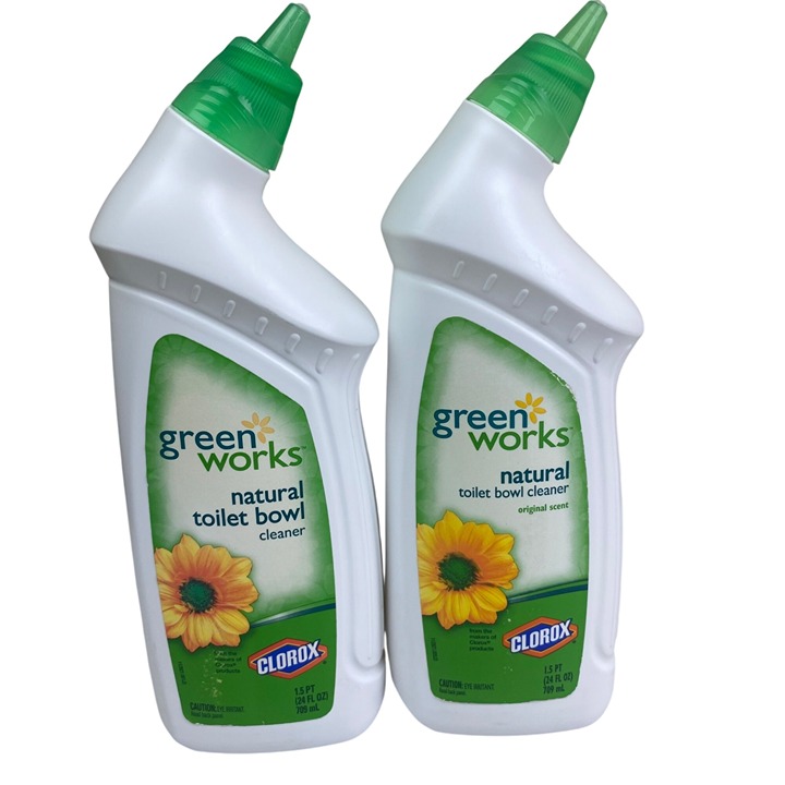 Green Works Natural Toilet Bowl Cleaner 24 Oz Original Scent 2-Pack Clorox Rare