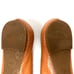 Tory Burch Serena Tan Brown Leather Snake Print Cap Toe Ballet Flats Size 9