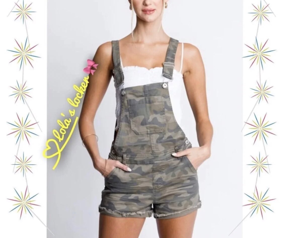 Camo Vintage Green Shortalls