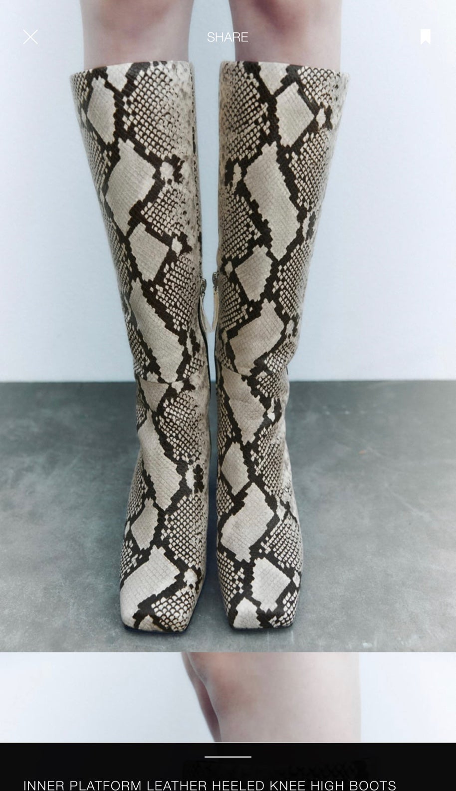 Zara Snake Boots