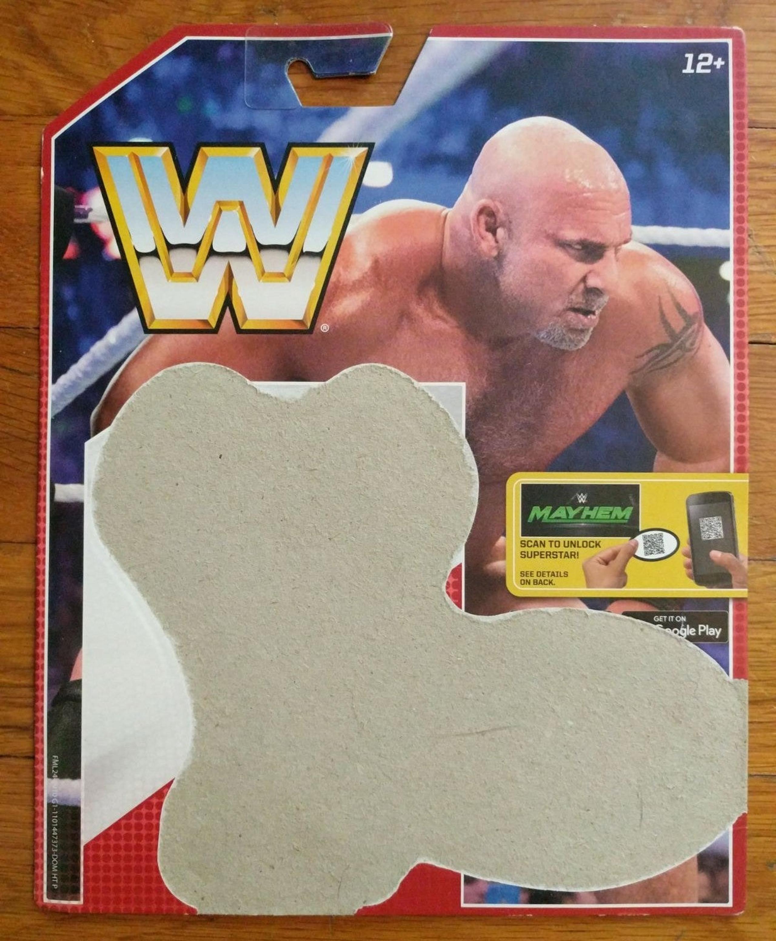 WWE Goldberg Figure Mattel Card Back WCW