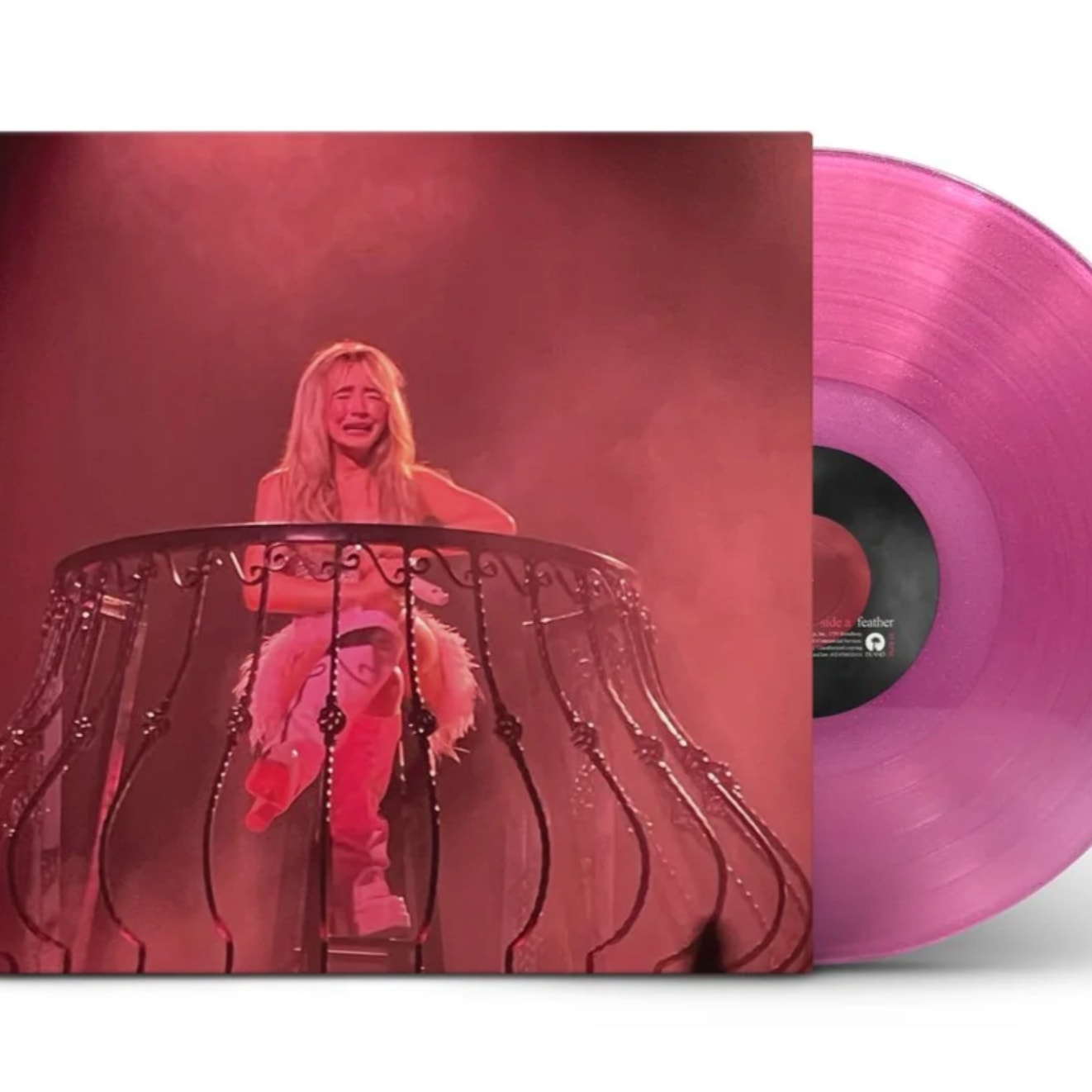 Sabrina Carpenter Feather Vinyl Pink Glitter 7" Sealed In Hand Ships ASAP