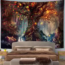 Fantasy Plant Magical Forest Tapestry 80 60