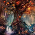 Fantasy Plant Magical Forest Tapestry 80 60