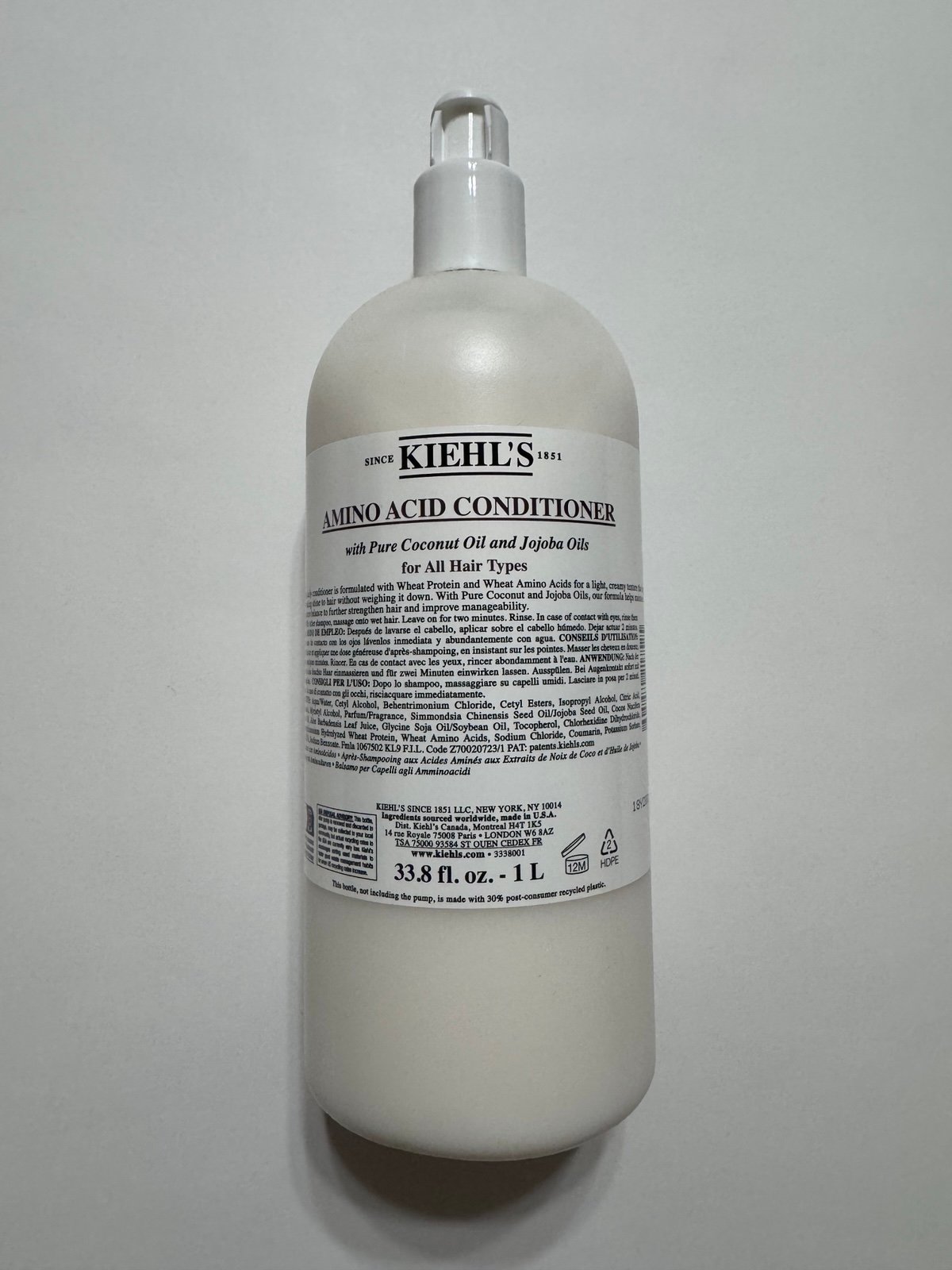 Kiehl’s Amino Acid Conditioner ,1L pump