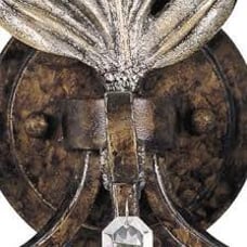 Elecrical wired bronze wall sconce