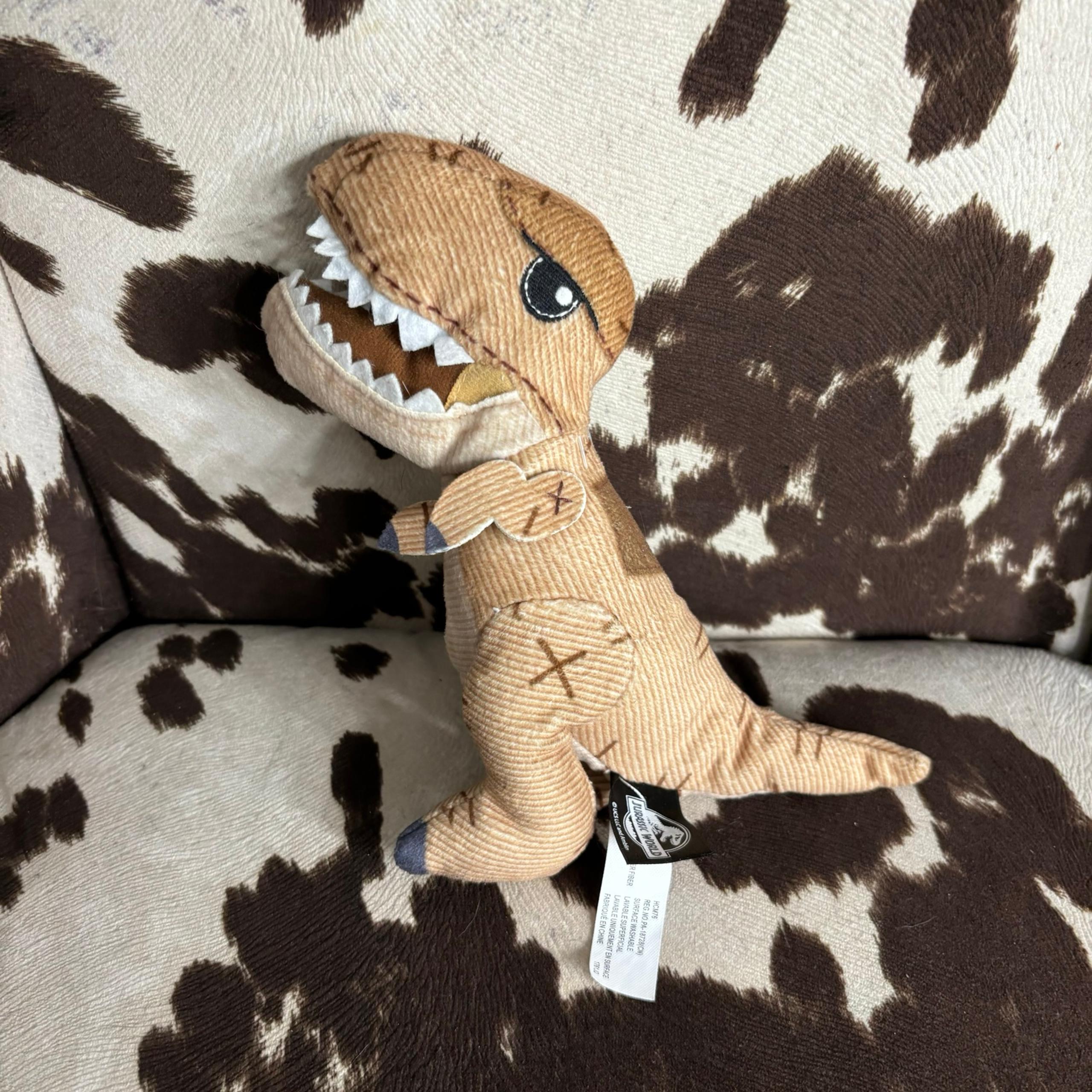 Mattel Jurassic World Stitchlings T-Rex Dino w/ Sound 6” Plush Stuffed Animal
