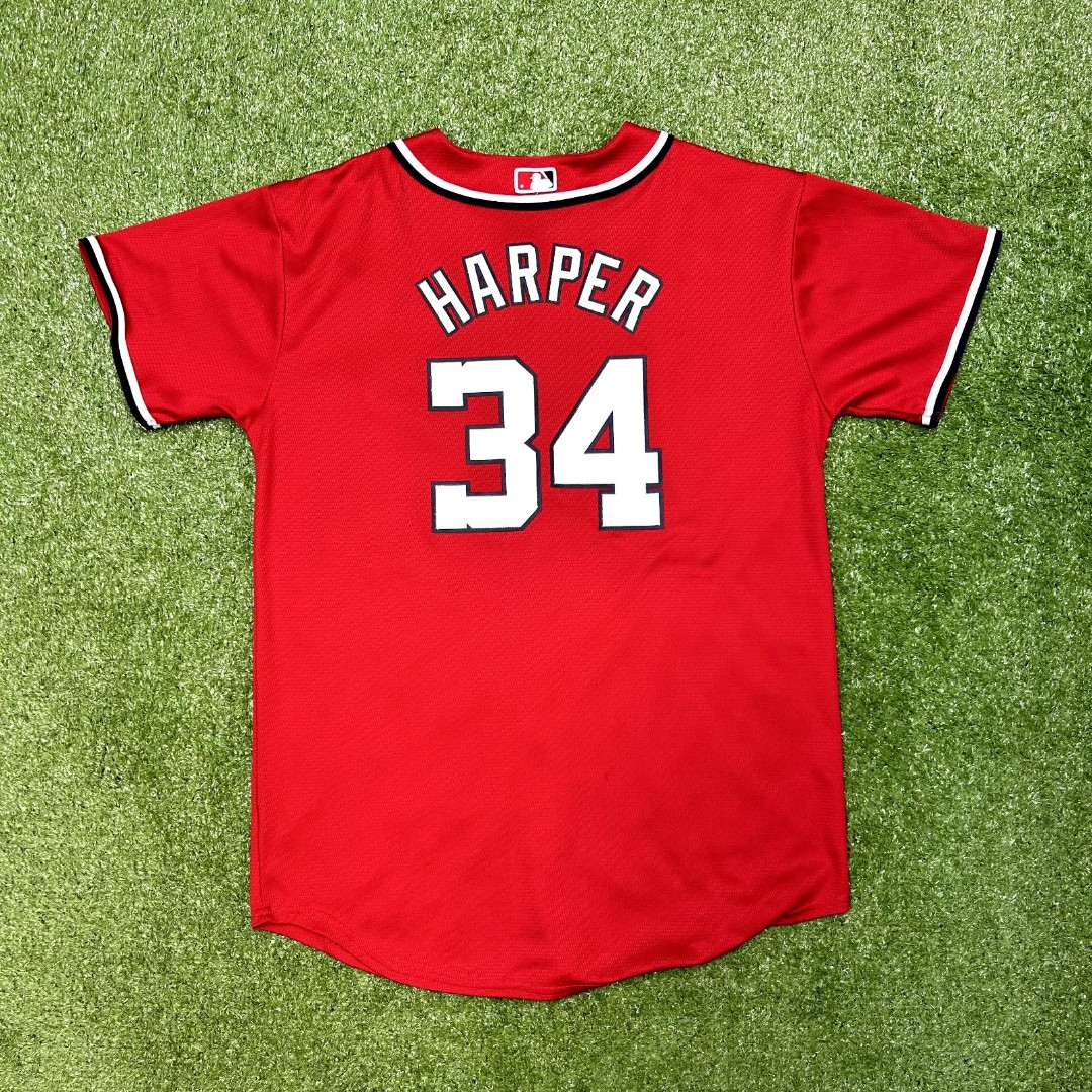 Bryce Harper Majestic Washington Nationals Alternate Red Youth Jersey