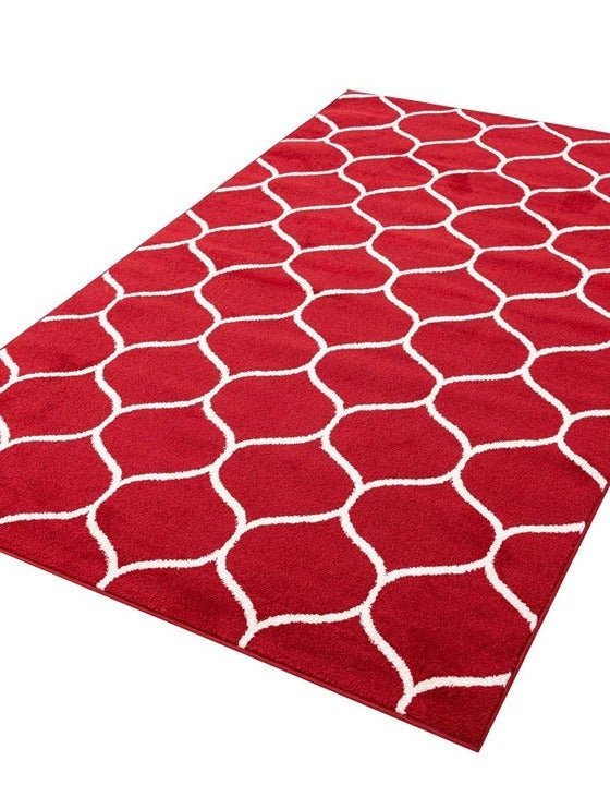 5' x 8' New Area Rug Red H 46725 Home Decorative Art Soft Carpet Collectible
