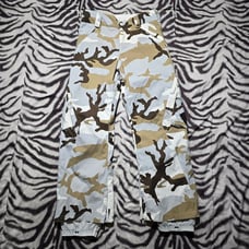 Burton waterproof snow ski snowboard pants size S snow camo men's