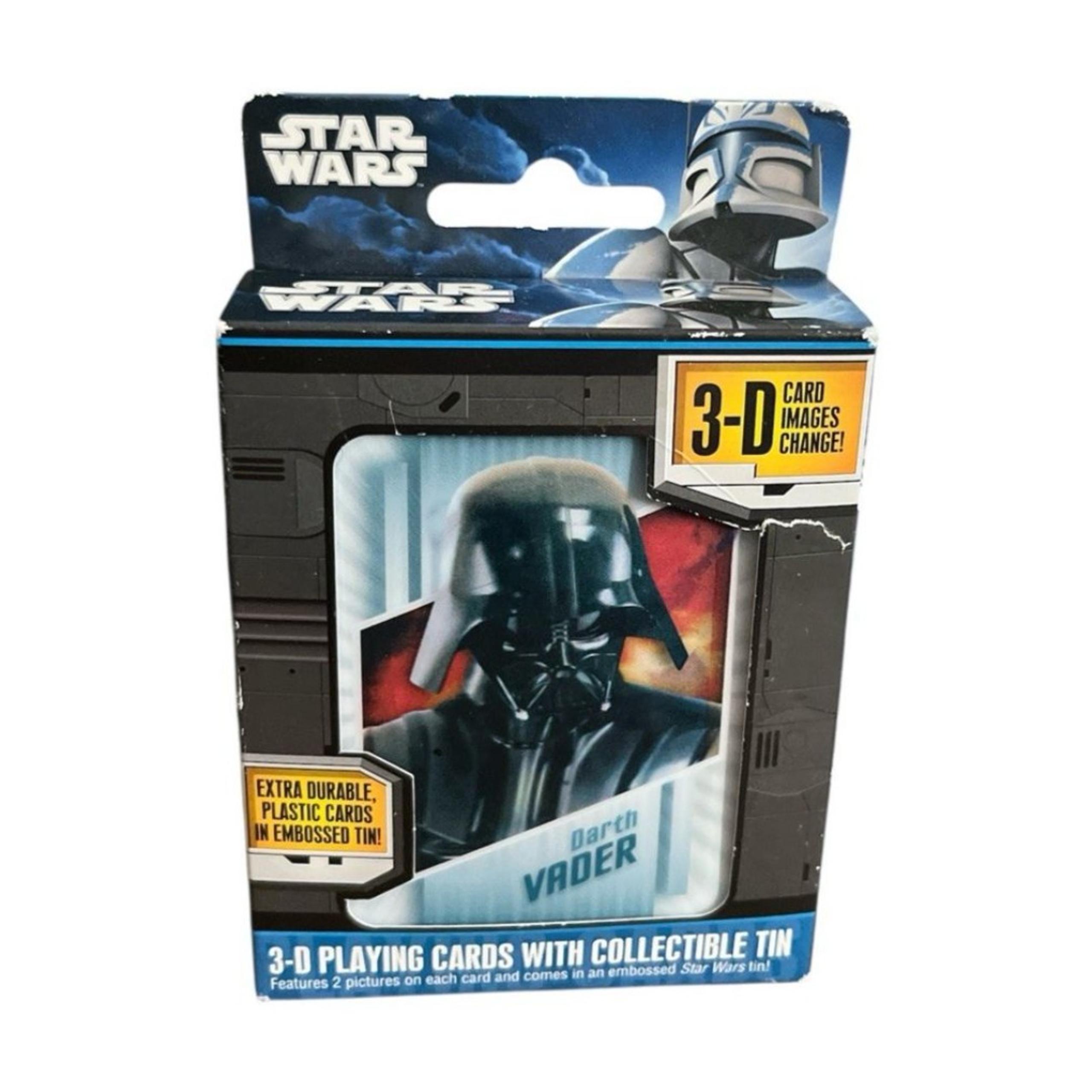 Star Wars Lenticular Playing Cards 3D Poker Cards Deck Metal Tin Cartamundi