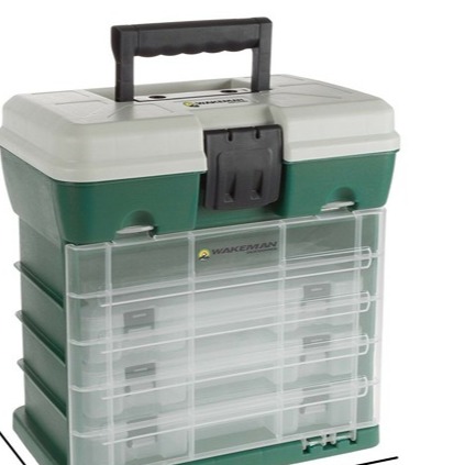 Fishing Tackle Box Tool Box Storage Compartments Portable Adjustable Utility