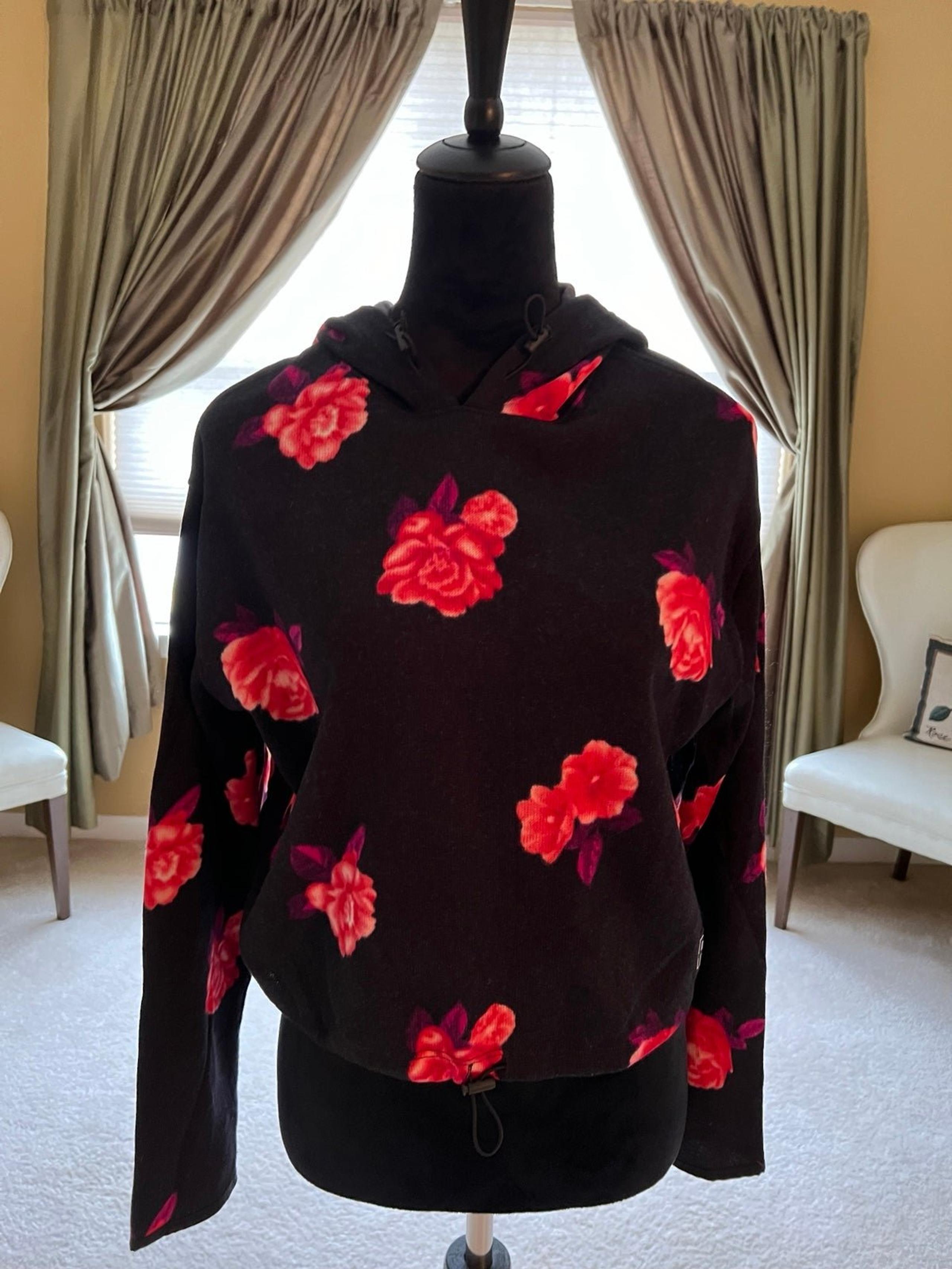 Victoria’s Secert PINK Hooded Floral Sweater