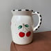 Mary Engelbreit | Vintage Cherry Pattern Checkered Pitcher