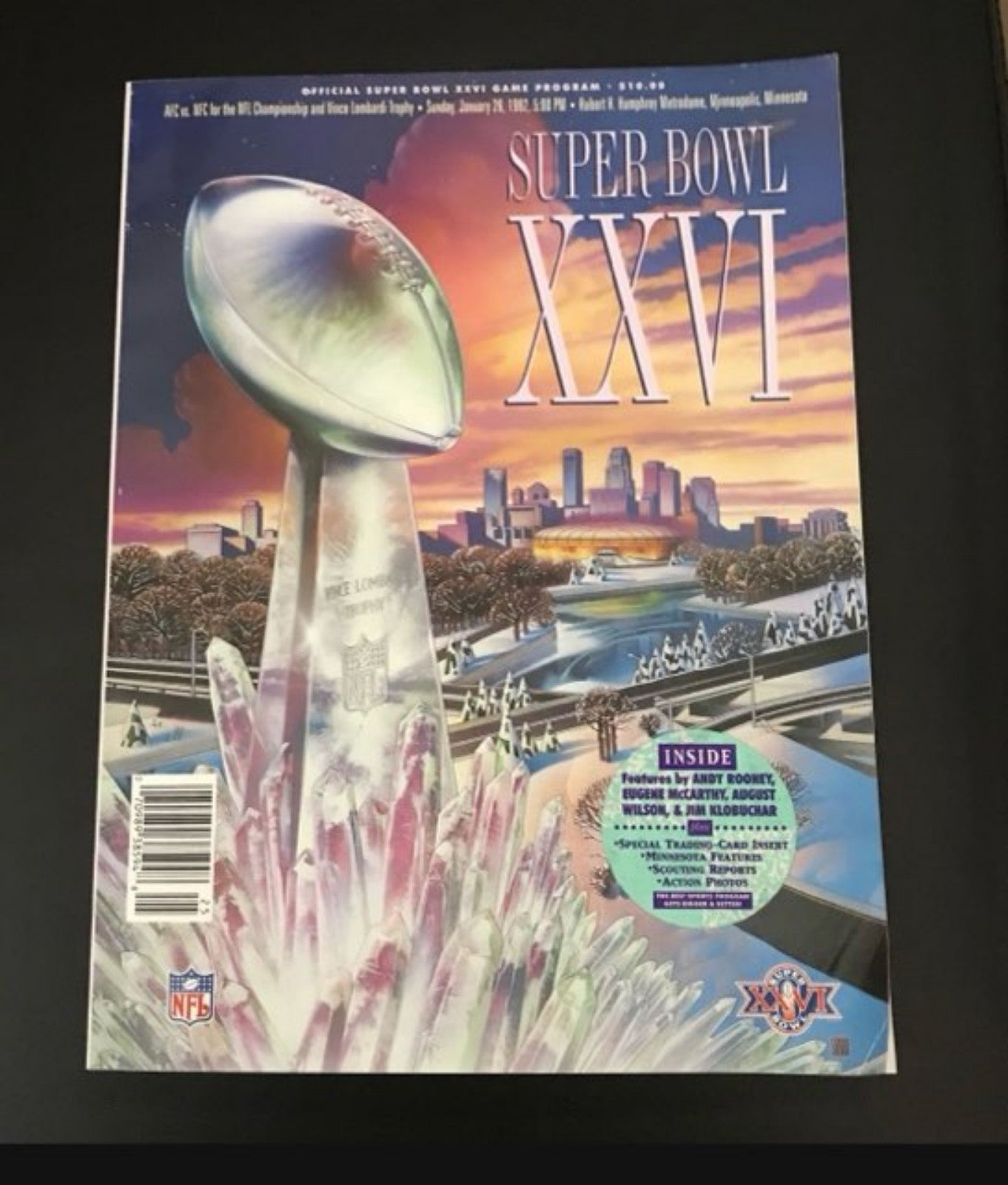 Super Bowl XXVI Program