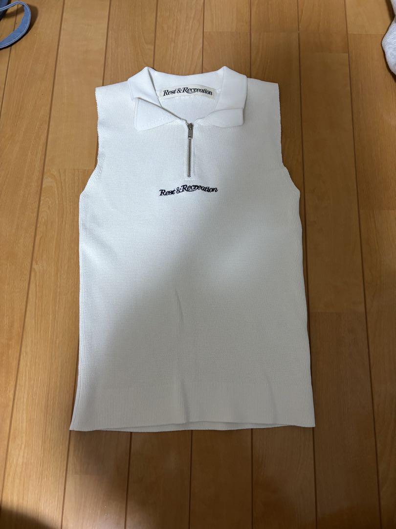 Rest&Recreation Sleeveless Knit White